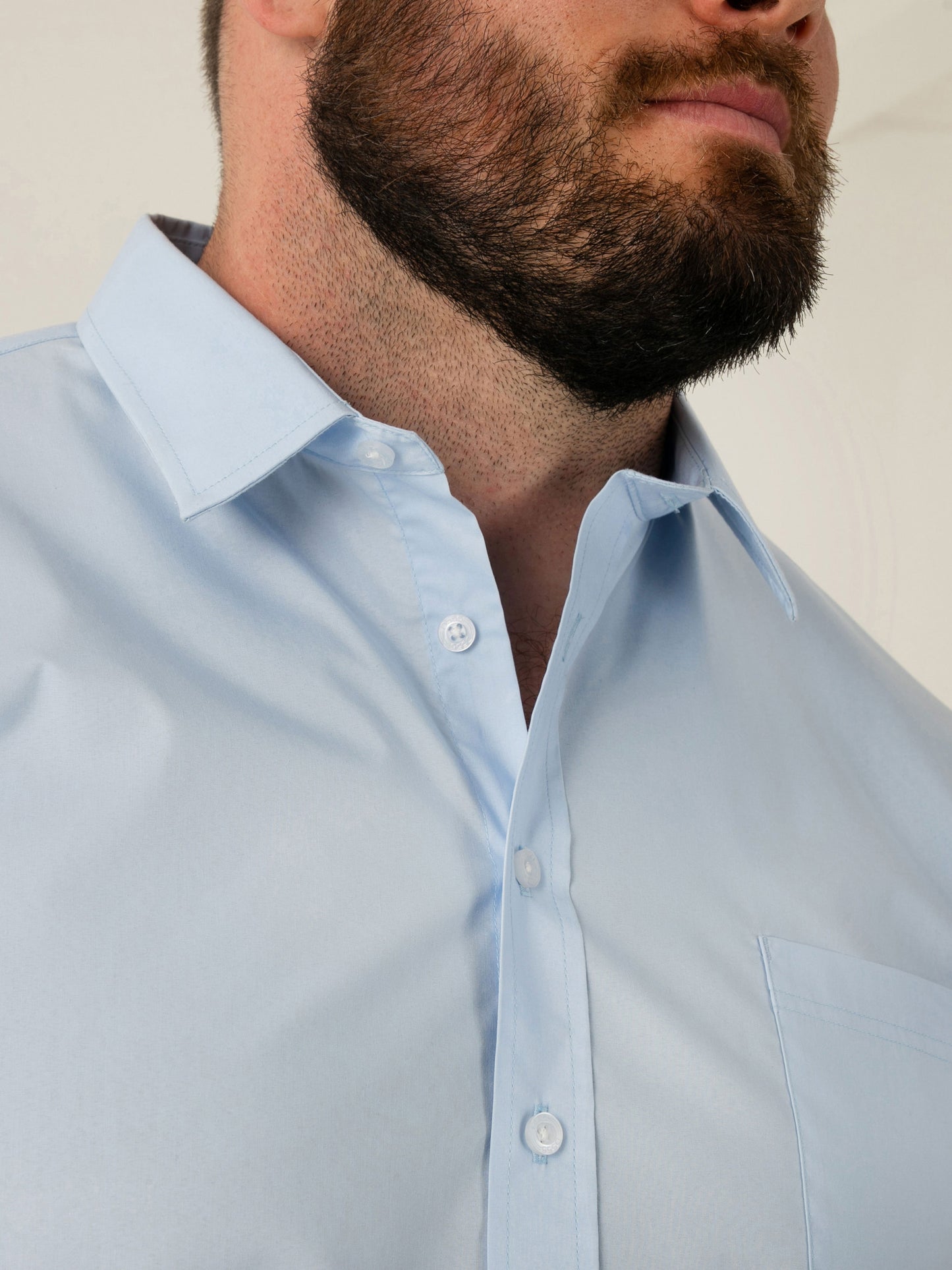 OLIVER -D555 Sky Blue Ultimate Stain Resist Non Iron Long Sleeve Stretch Shirt