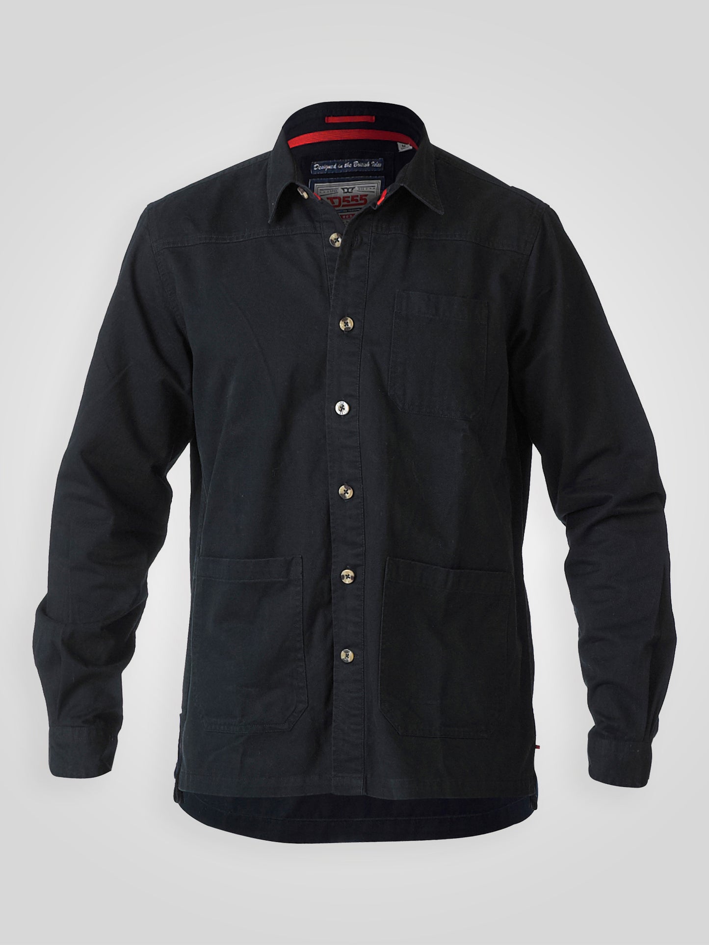 RAMSEY -D555 Black Heavy Twill Overshirt
