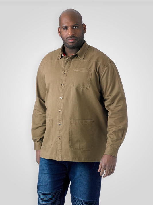 RAMSEY -D555 Sand Heavy Twill Overshirt