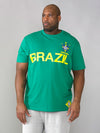 RICARDO -D555 Green Brazil Football T-Shirt