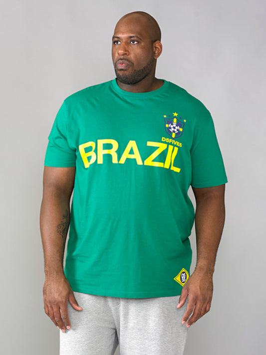 RICARDO -D555 Green Brazil Football T-Shirt