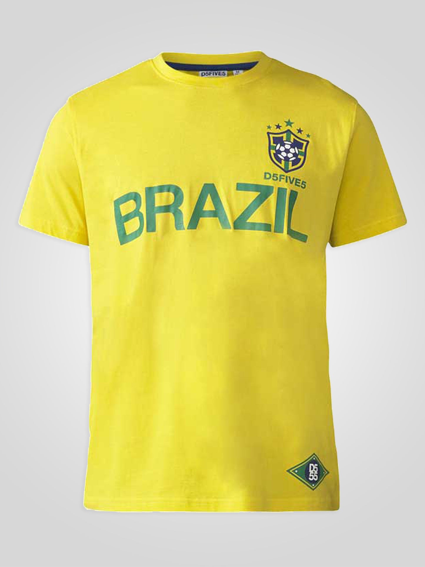 RICARDO -D555 Yellow Brazil Football T-Shirt