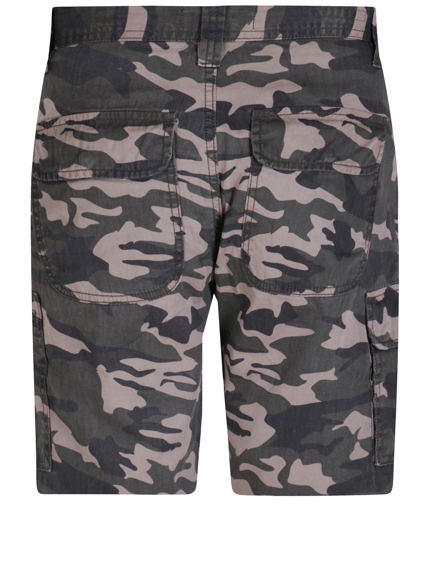 CHADWICK 1 -D555 Green Camouflage Print Cargo Shorts