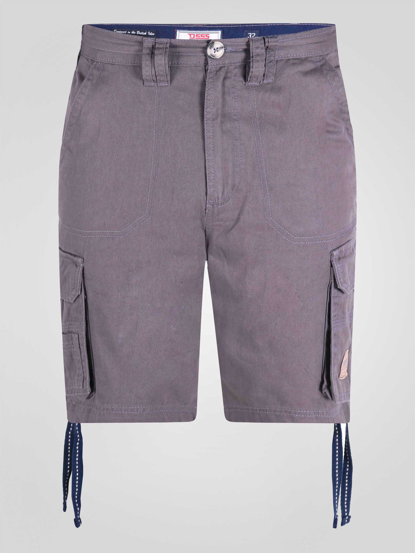 FLETCHER 1 - D555 Grey Cargo Shorts