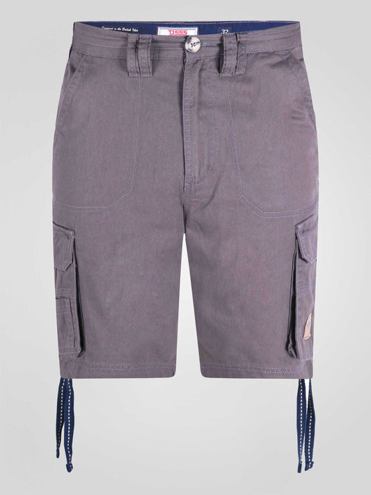 FLETCHER 1 - D555 Grey Cargo Shorts