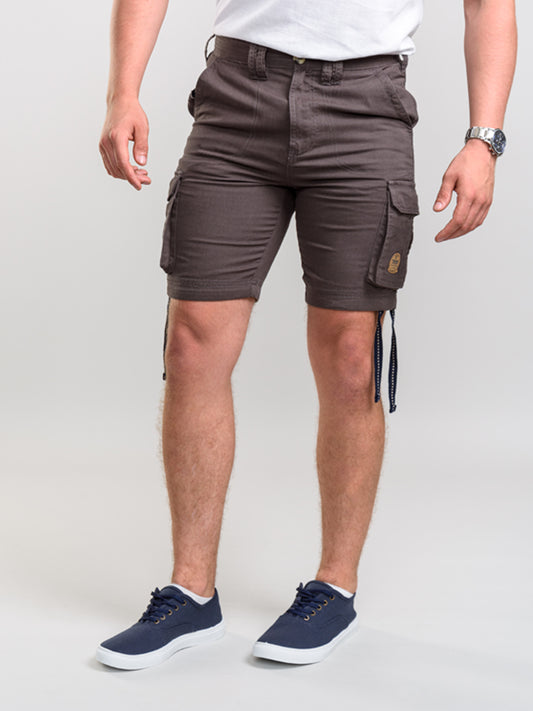 FLETCHER 1 - D555 Grey Cargo Shorts