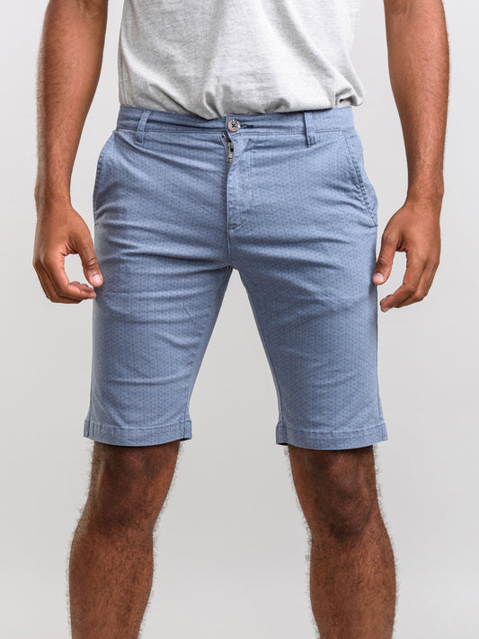 HARDY -D555 Blue All Over Print Stretch Shorts