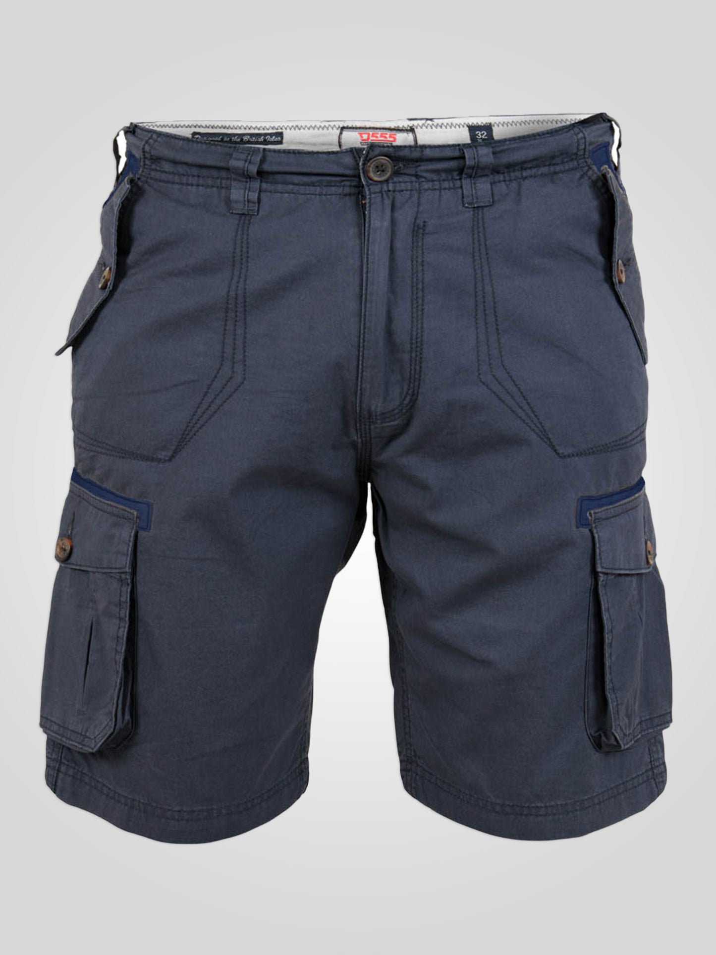 INVICTA -D555 Navy Blue Cotton Cargo Short