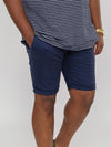 OPALA 1 -D555 Navy Blue Stretch Chino Shorts