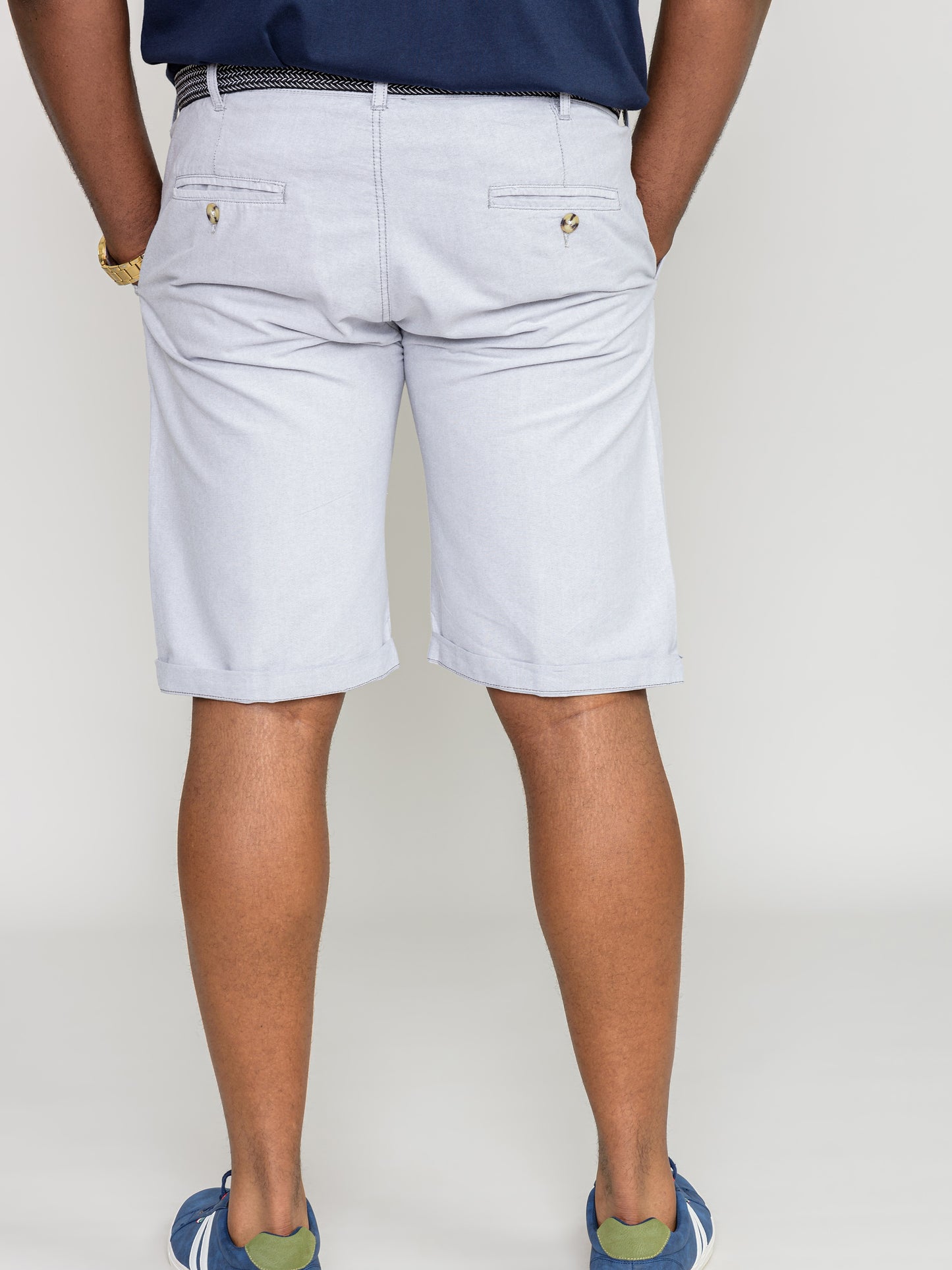 NEWGATE -D555 Denim Blue Oxford Chino Shorts