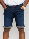BRENTWOOD -D555 Dark Blue Stretch Denim Shorts