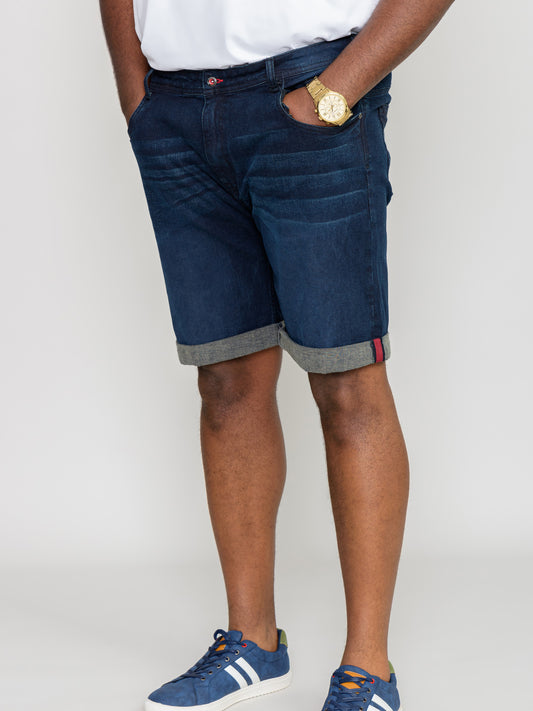 BRENTWOOD -D555 Dark Blue Stretch Denim Shorts
