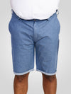 ALDERTON -D555 Navy Blue Stretch Chambray Shorts