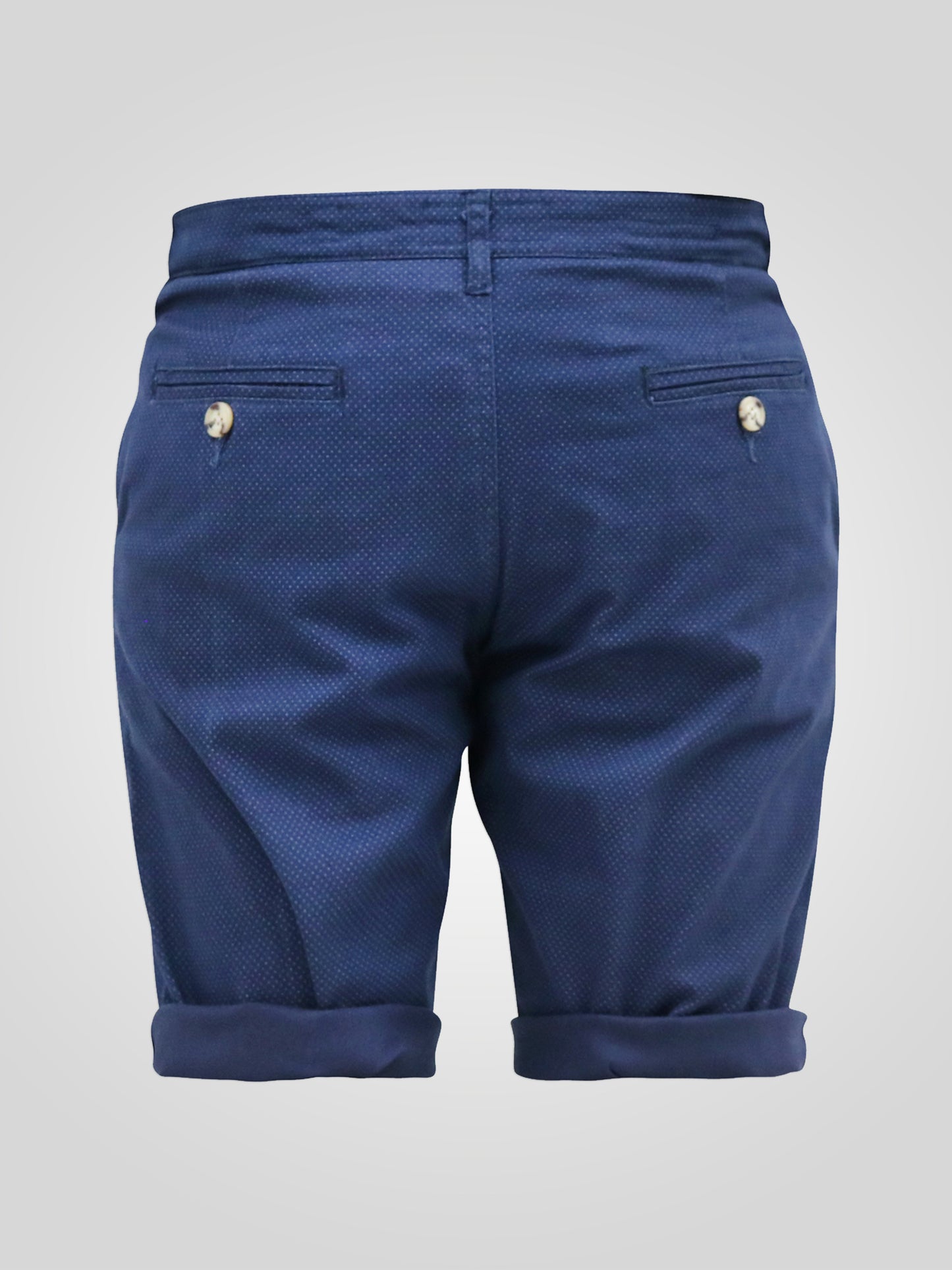 WARREN -D555 Navy Blue Stretch Chino Shorts