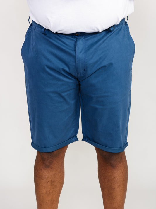 NELSON 1 -D555 Blue Stretch Chino Shorts