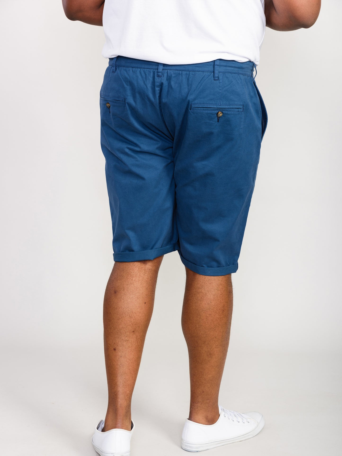 NELSON 1 -D555 Blue Stretch Chino Shorts