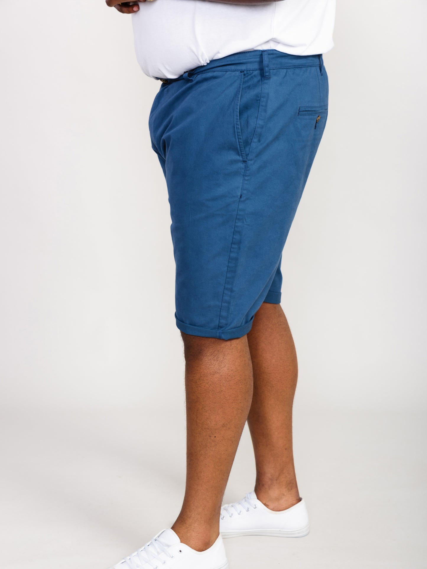 NELSON 1 -D555 Blue Stretch Chino Shorts