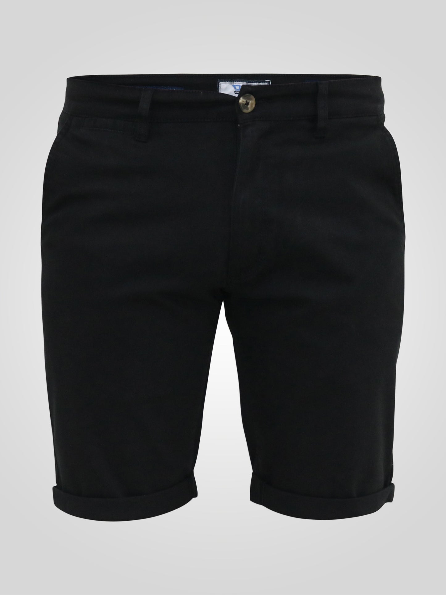 NELSON 2 -D555 Black Stretch Chino Shorts