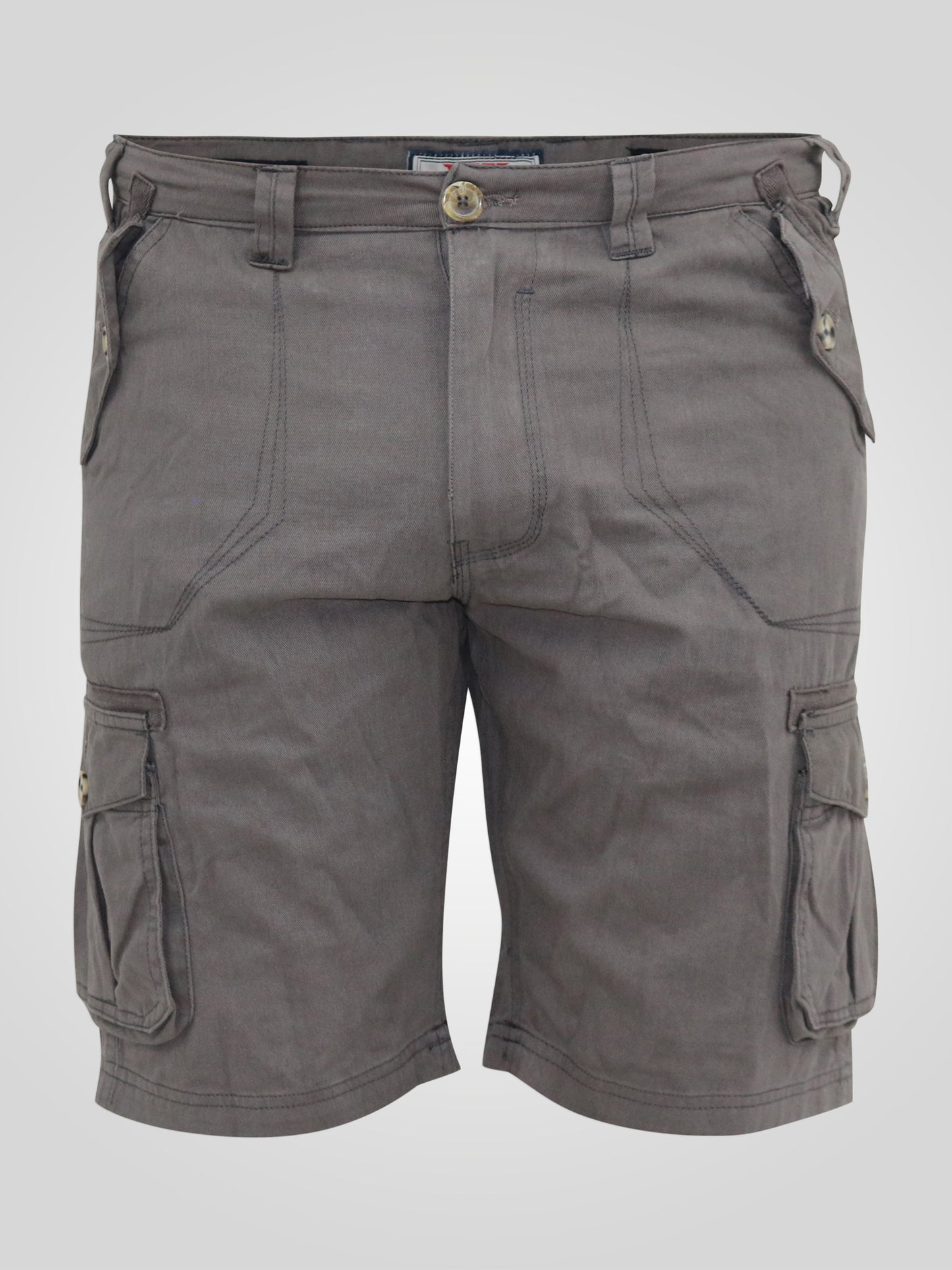 MELTON -D555 Dark Grey Cotton Cargo Shorts