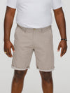 ELON -D555 Stone Stretch Chambray Shorts