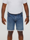 JONES -D555 Blue Stonewash Stretch Denim Shorts