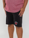 TOMPKINS 1 -D555 Black Elasticated Waist Shorts