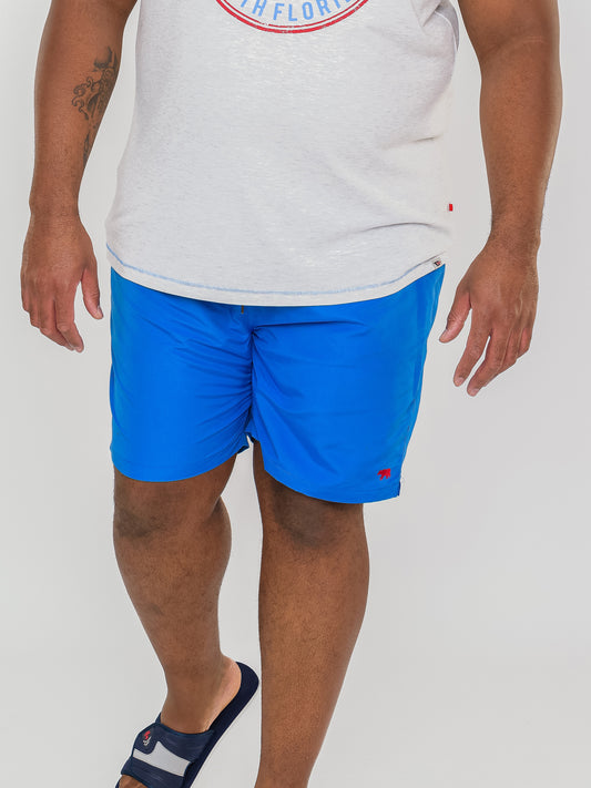 CROSLEY -D555 Royal Blue Water Activated Shark Print Swim Shorts