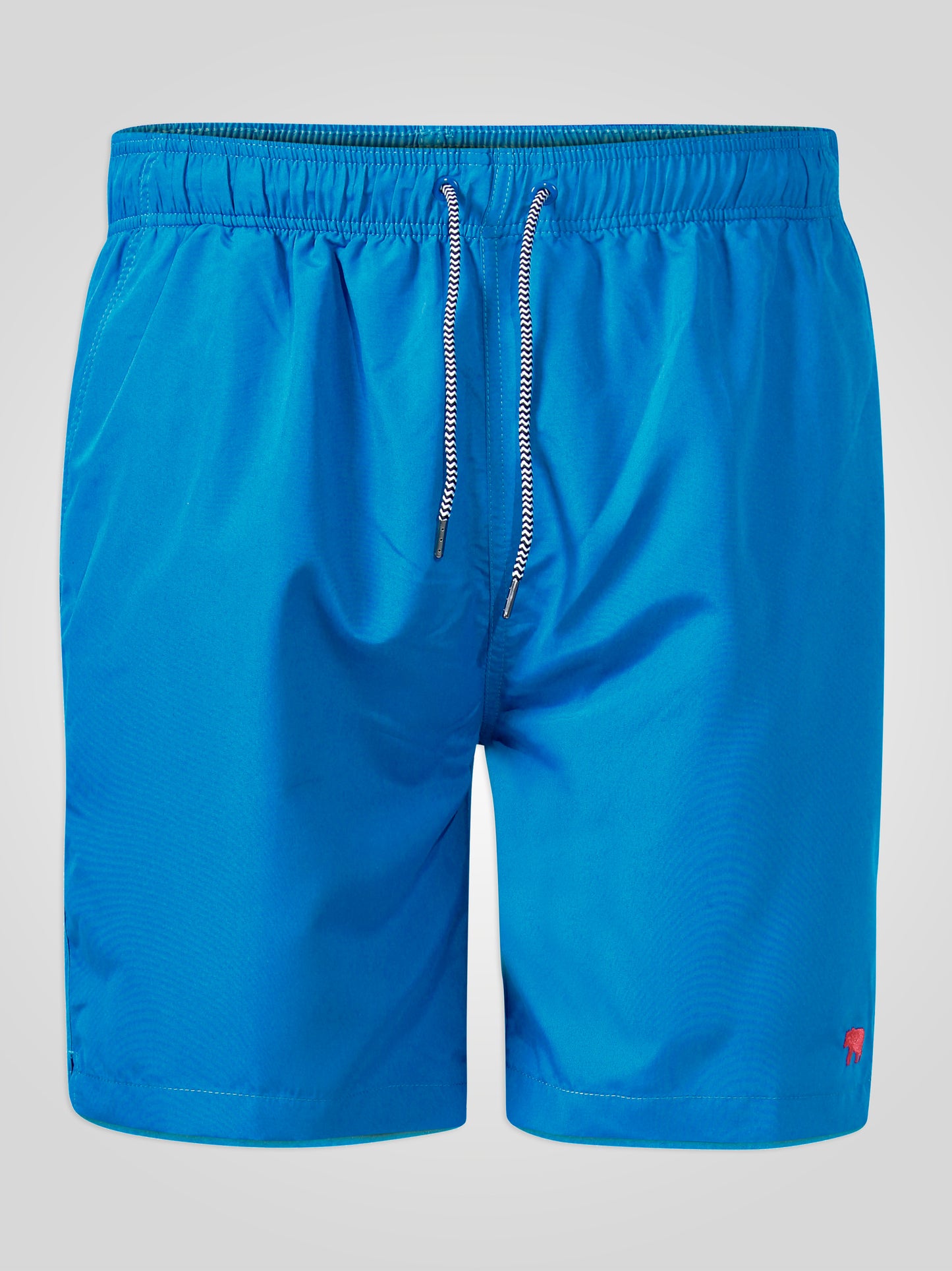 CROSLEY -D555 Royal Blue Water Activated Shark Print Swim Shorts