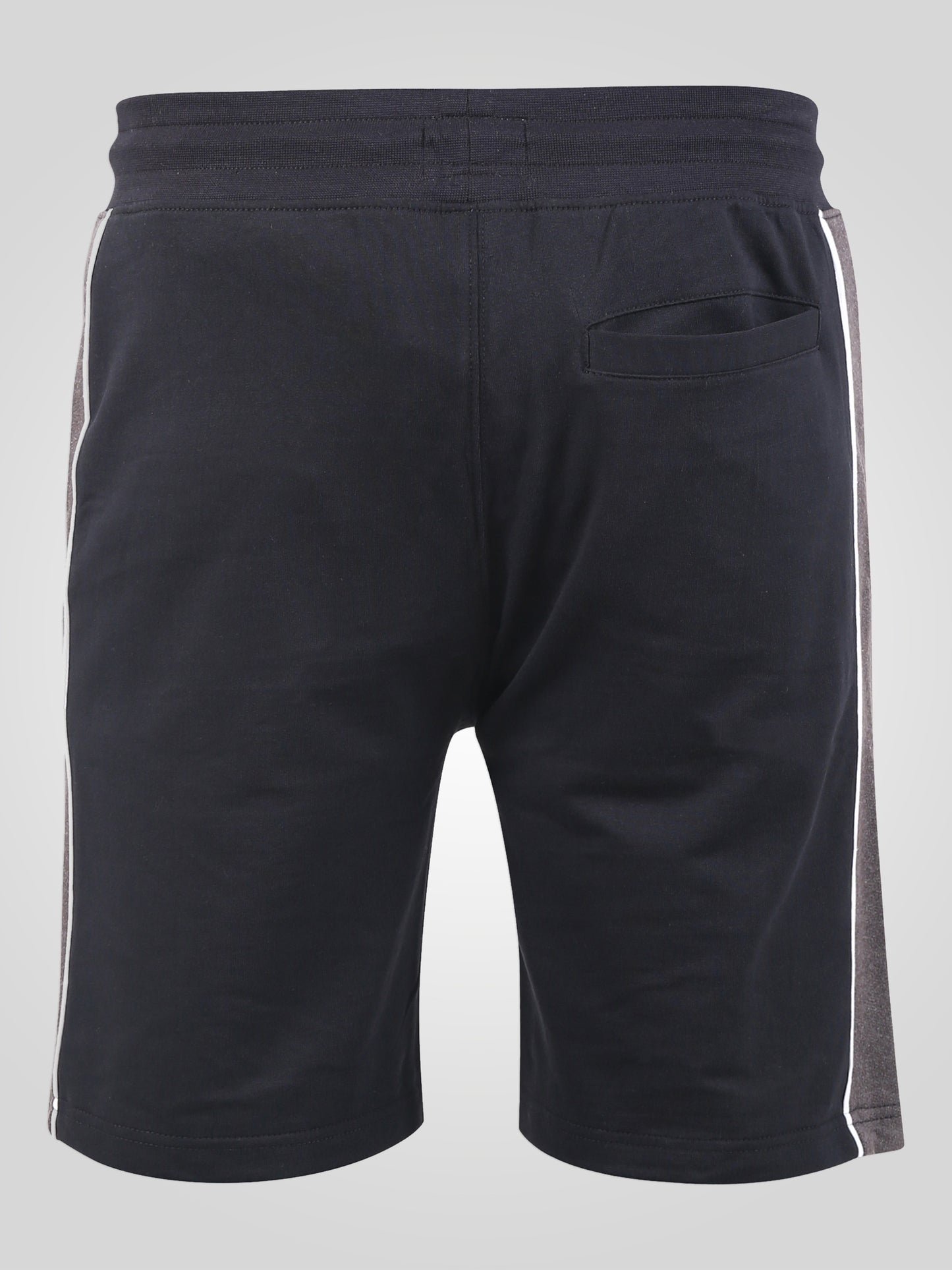 ANDOVER -D555 Black Charcoal Marl Elasticated Waistband Shorts