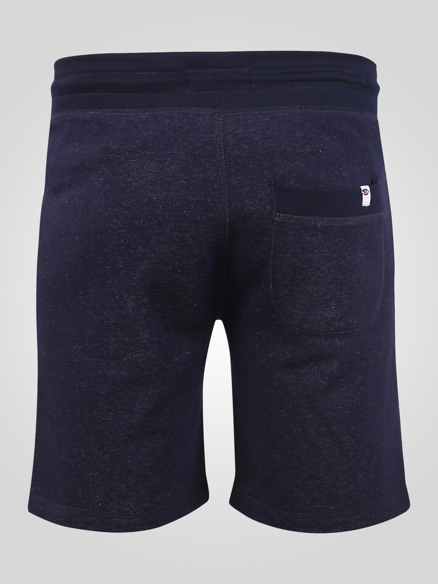 HARLOW 2 -D555 Denim Blue Marl Elasticated Waist Loop Back Shorts