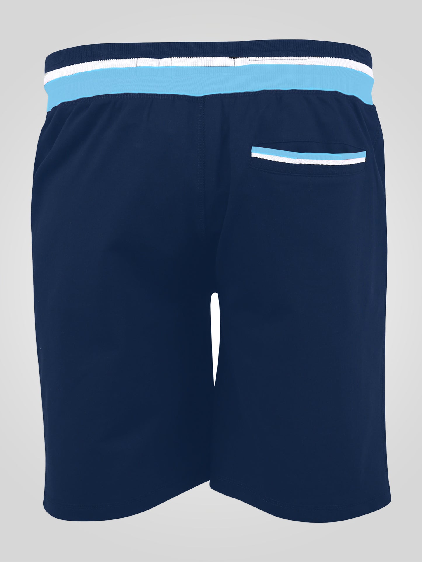 DAGENHAM 2 -D555 Navy Blue Elasticated Waist Loop Back Shorts