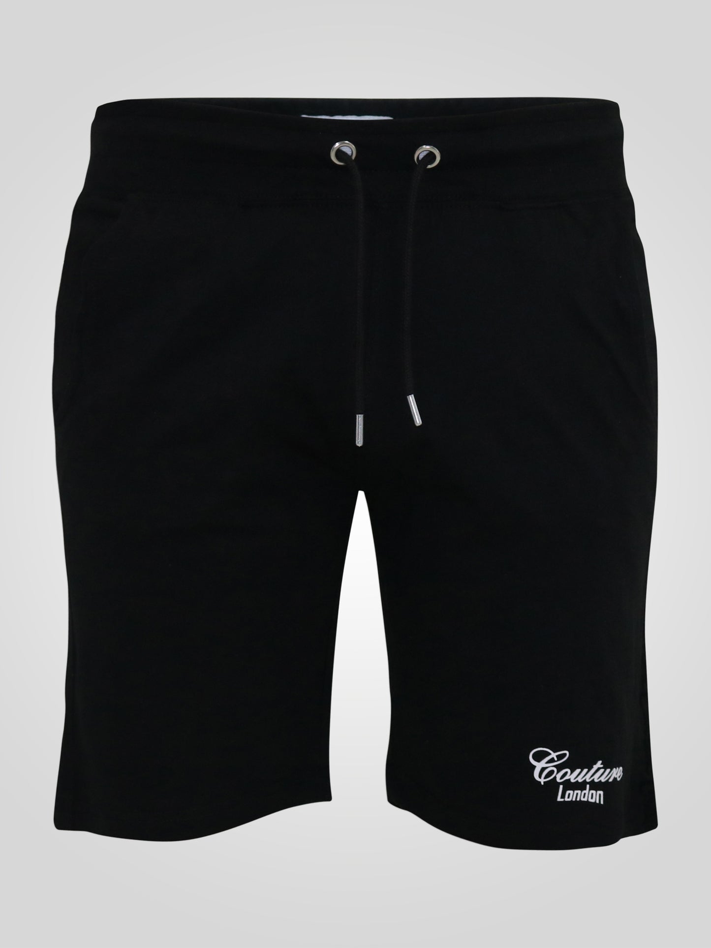 HOLBROOK -D555 Black Couture Elasticated Waistband Shorts