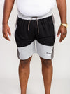 KIRTON -D555 Black/Charcoal Couture Elasticated Waistband Short