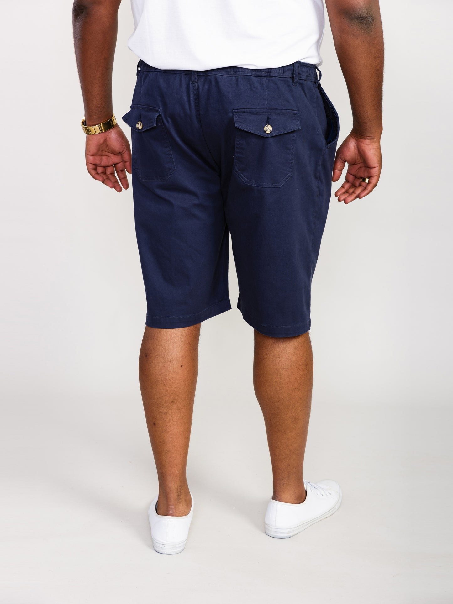 BUTLEY -D555 Navy Blue Full Elastic Stretch Short