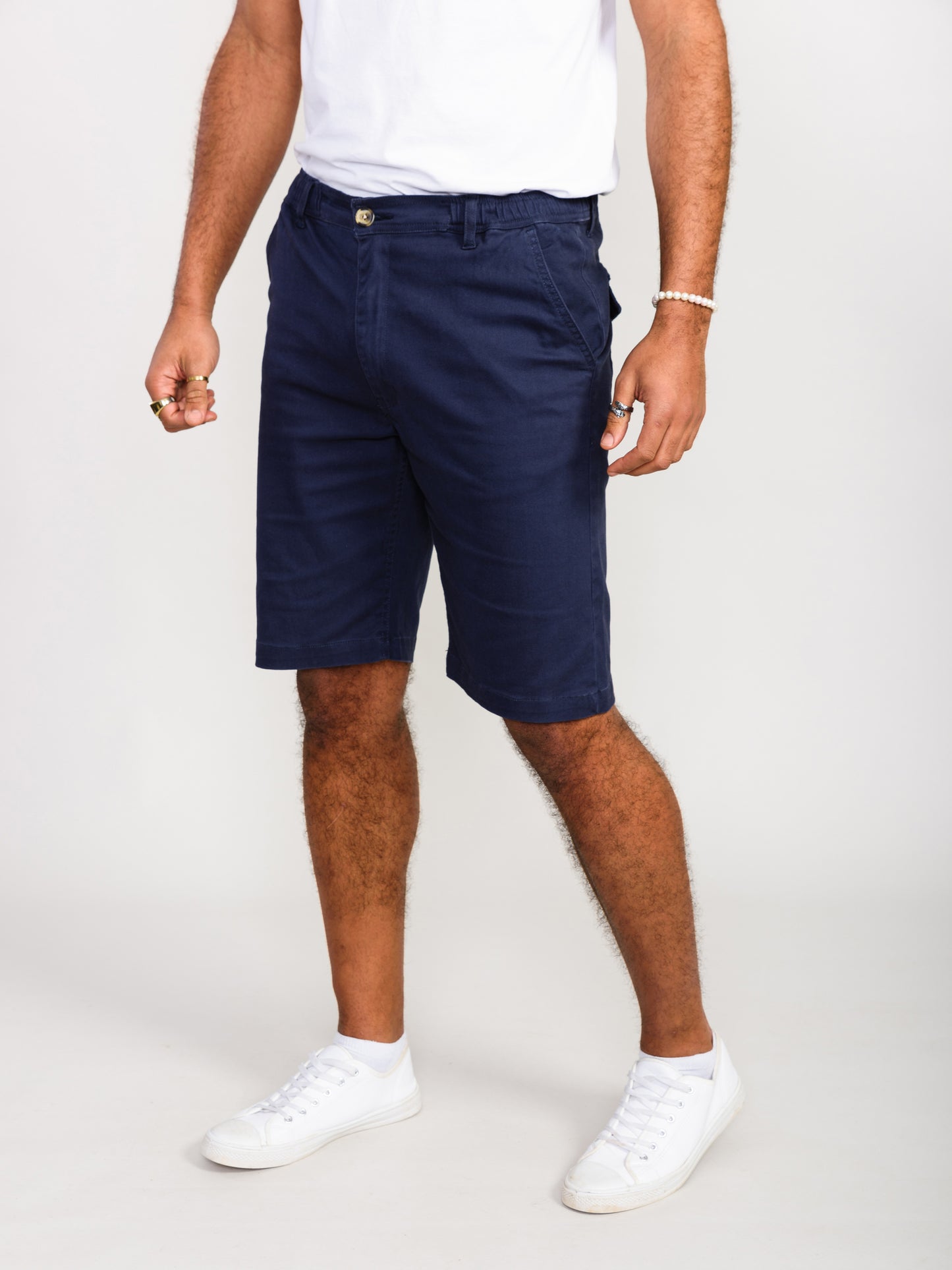 BUTLEY -D555 Navy Blue Full Elastic Stretch Short