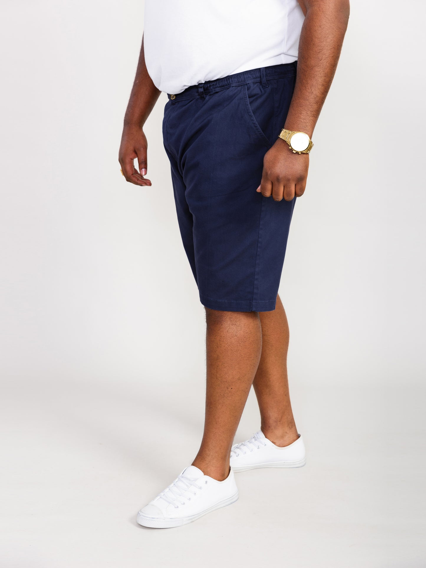BUTLEY -D555 Navy Blue Full Elastic Stretch Short