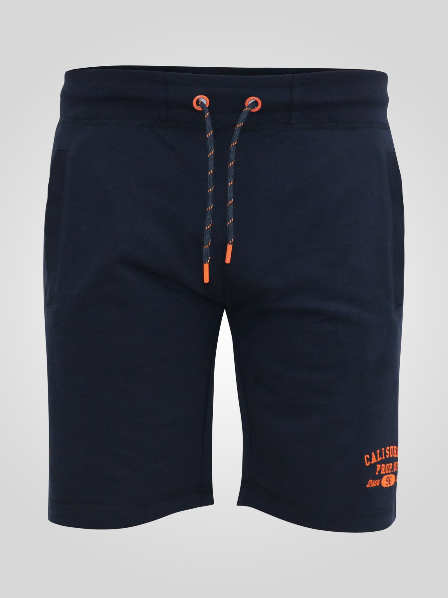 SUTTON 2 -D555 Navy Blue Elasticated Waist Loop Back Shorts