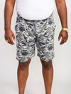 CARLTON -D555 Green Camouflage Elasticated Waist Jersey Camo Short