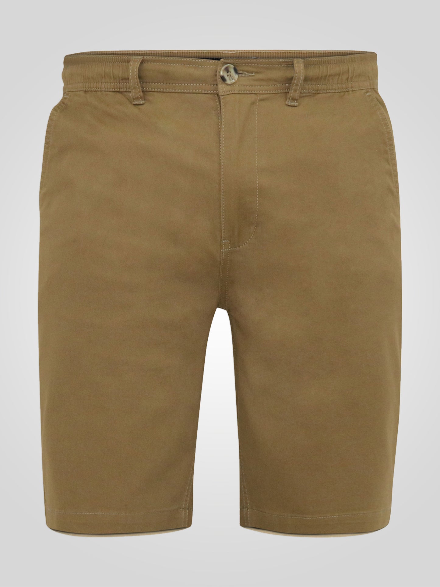 ARIES 2 -D555 Tobacco Brown Full Elastic Waist Stretch Shorts