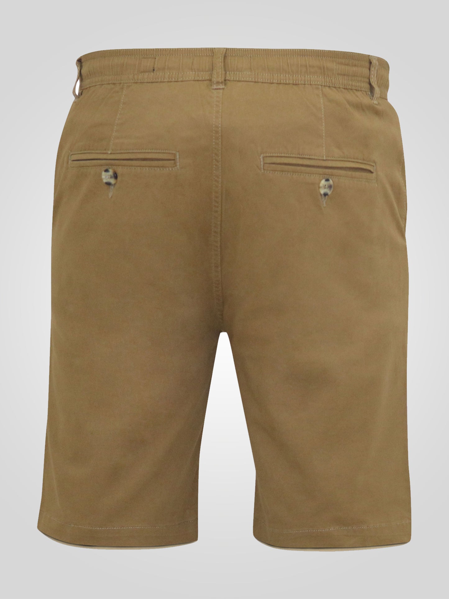 ARIES 2 -D555 Tobacco Brown Full Elastic Waist Stretch Shorts
