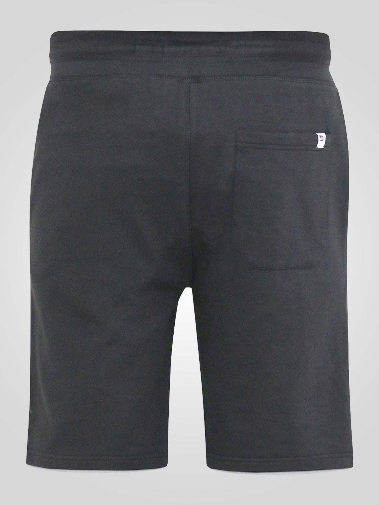 STEFAN 1 -D555 Black Elasticated Waist Loop Back Shorts