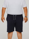 STEFAN 2 -D555 Navy Blue Elasticated Waist Loop Back Shorts
