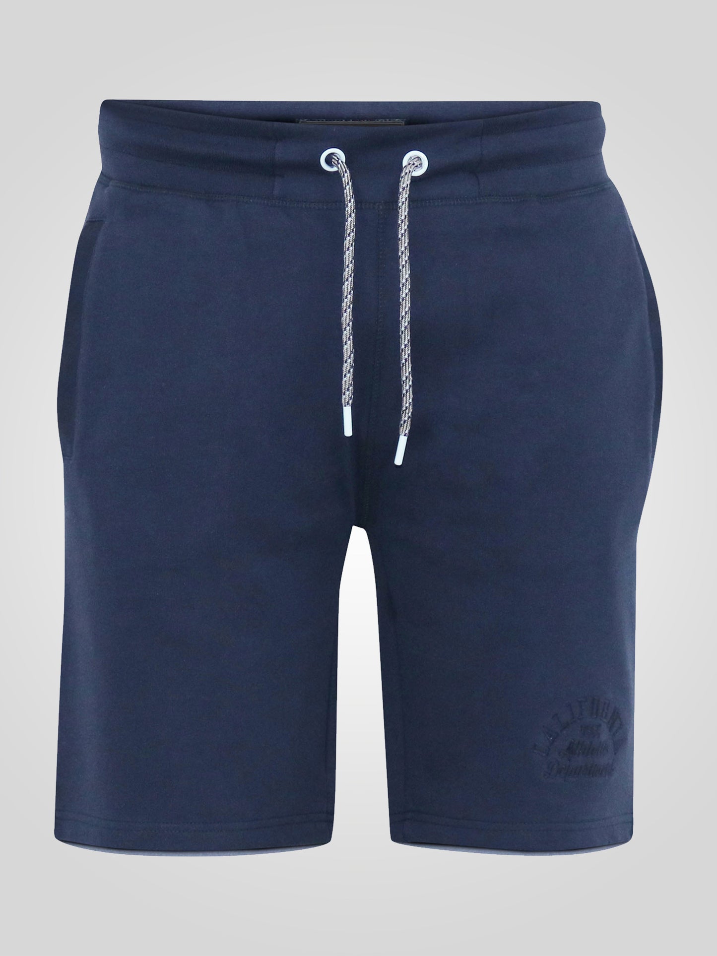 STEFAN 2 -D555 Navy Blue Elasticated Waist Loop Back Shorts