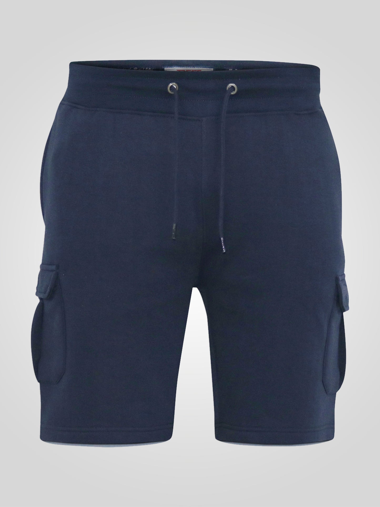 CYRUS 1 -D555 Navy Blue Elasticated Waist Fleece Cargo Shorts
