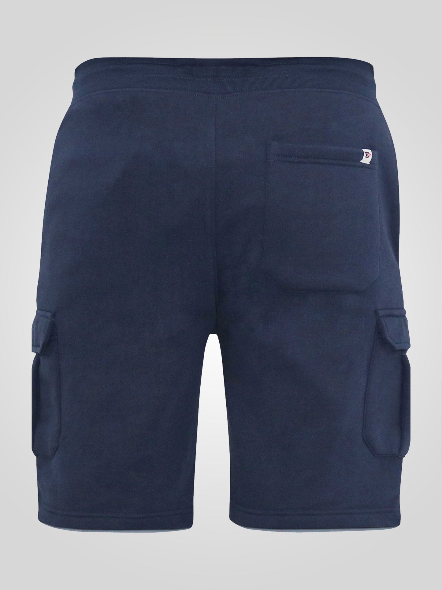 CYRUS 1 -D555 Navy Blue Elasticated Waist Fleece Cargo Shorts
