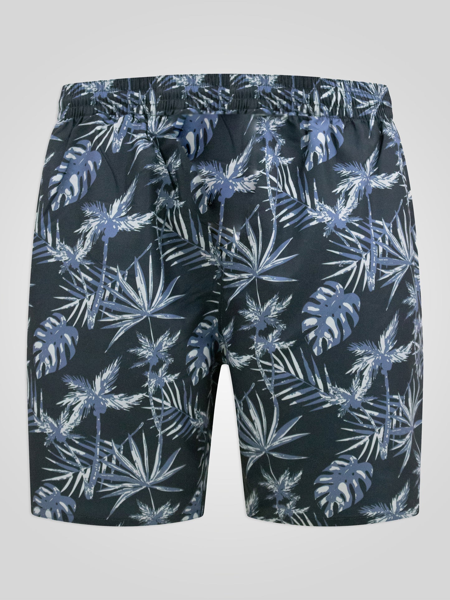 CLEETHORPES -D555 Navy Blue Hawaiian Printed Swim Shorts