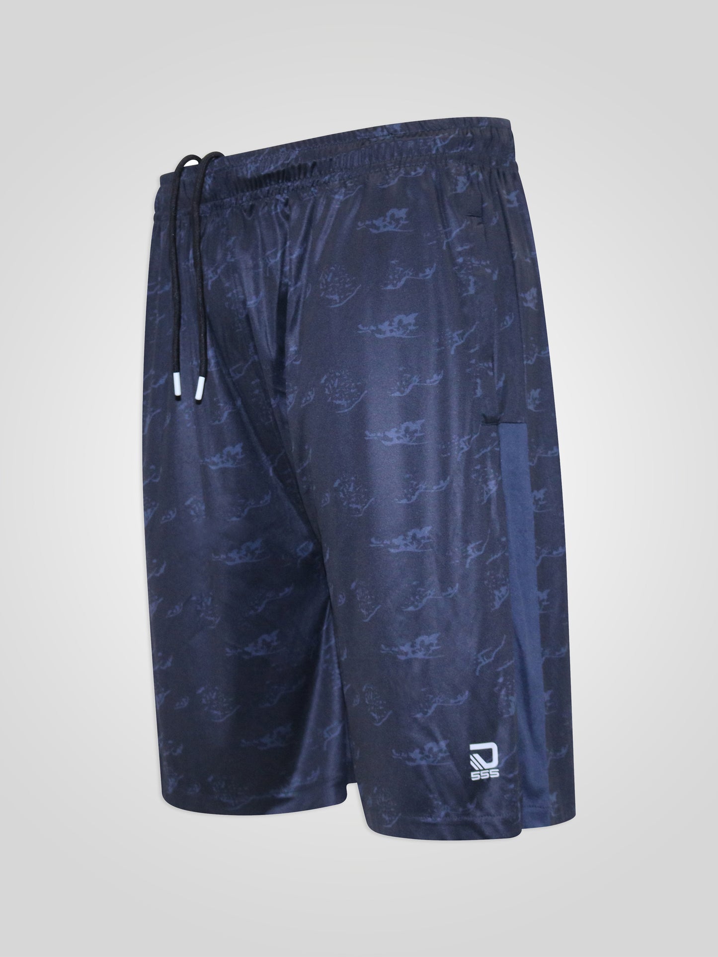 WOKING-D555 Navy Blue Dry Wear Lightweight Performance Stretch Shorts