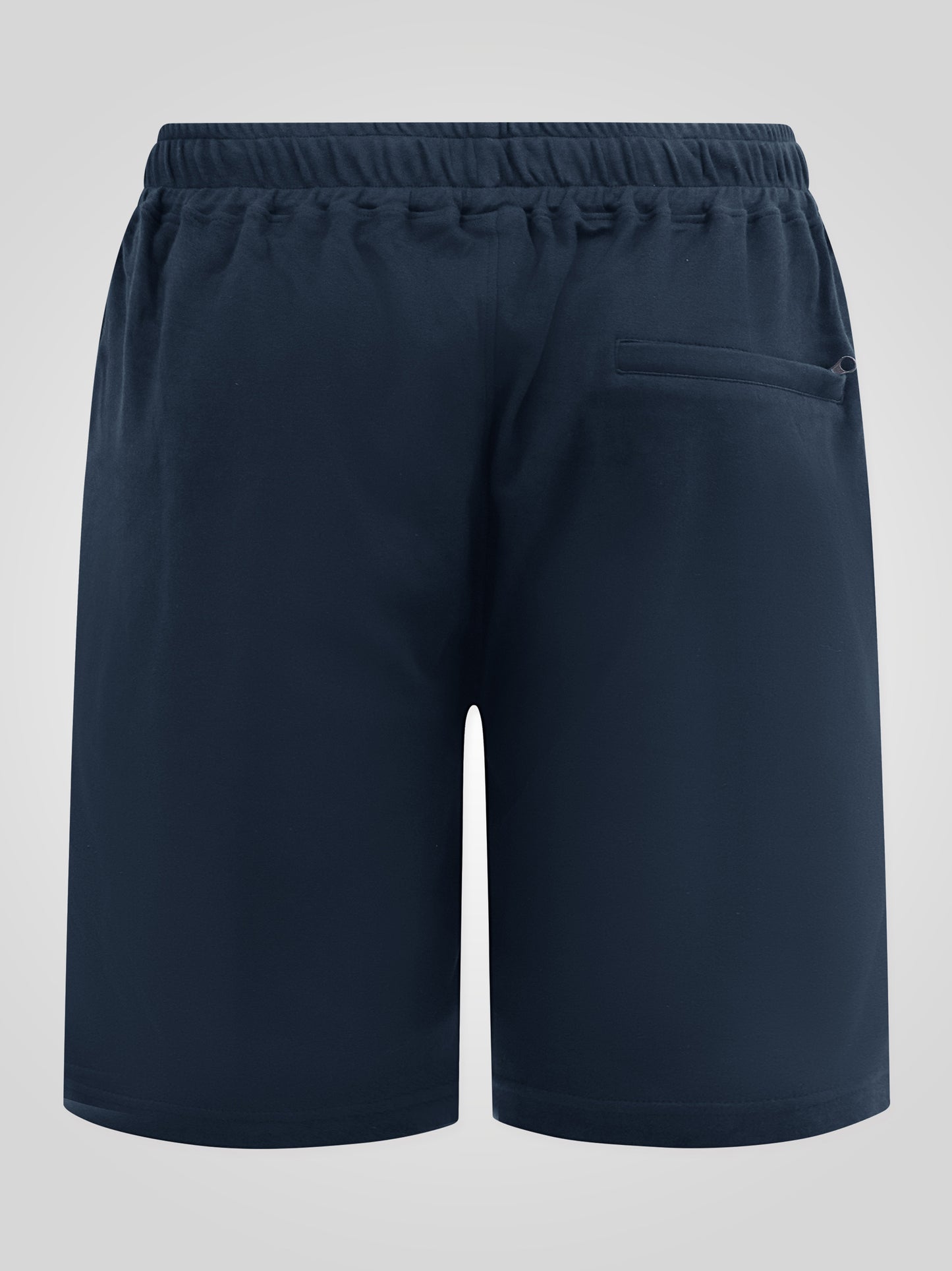 MITCHELL2 -D555 Navy Blue Elasticated Waist Stretch Shorts
