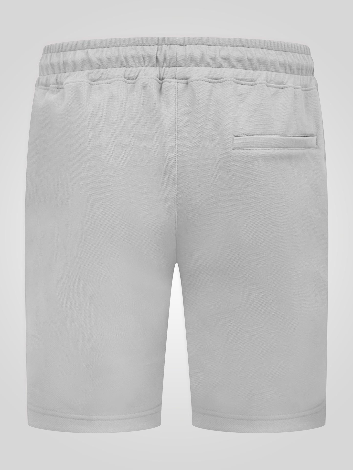 TURNER -D555 Stone Stretch Pique Elasticated Waist Shorts With Pin Tuck Front