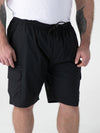 THOMAS -D555 Black Full Elastic Waist Stretch Shorts
